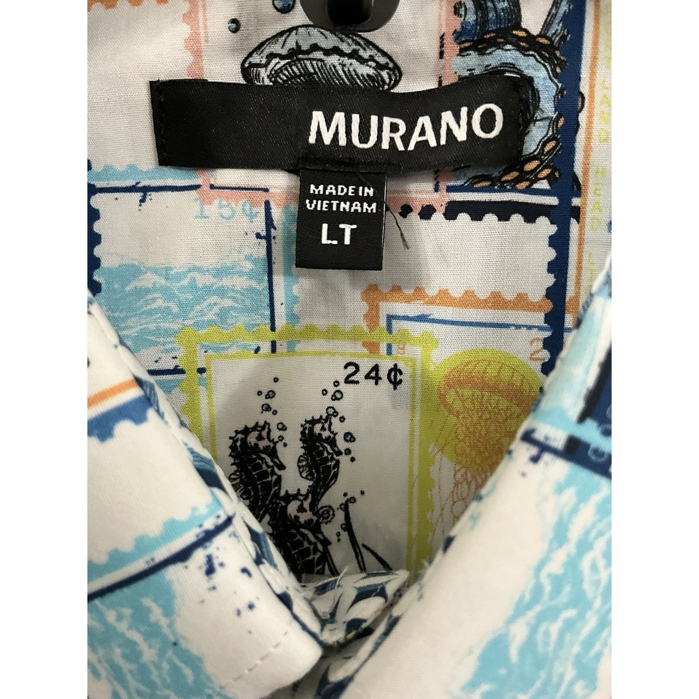 Murano Tall Man's Sailor Button‎ Down Shirt LT - Picture 4 of 5